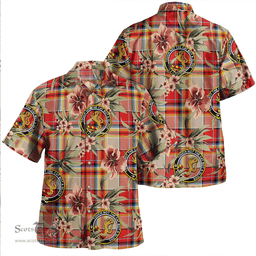 Scottish MacGlashan Modern Clan Tartan Hawaiian Shirt - Tropical Old Style Scottish Plaid Tartan Plaid