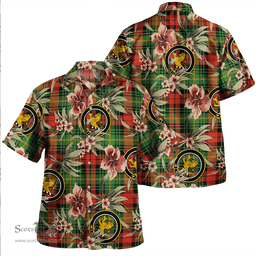 Scottish Martin Ancient Clan Tartan Hawaiian Shirt - Tropical Old Style Scottish Plaid Tartan Plaid