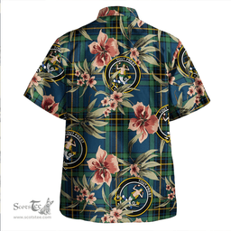 Scottish Murray of Elibank Modern Clan Tartan Hawaiian Shirt - Tropical Old Style Scottish Plaid Tartan Plaid