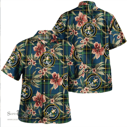 Scottish Murray of Elibank Modern Clan Tartan Hawaiian Shirt - Tropical Old Style Scottish Plaid Tartan Plaid