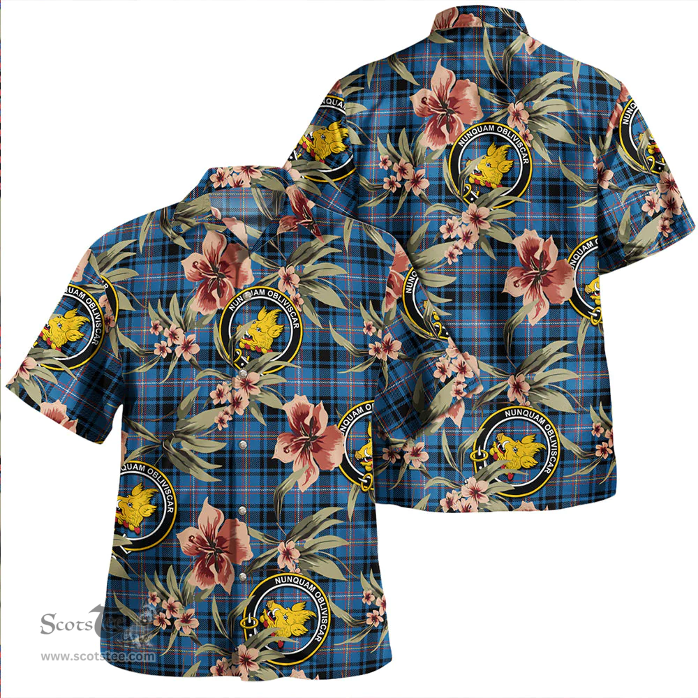 Scottish MacIver of Strome Ancient Clan Tartan Hawaiian Shirt - Tropical Old Style Scottish Plaid Tartan Plaid