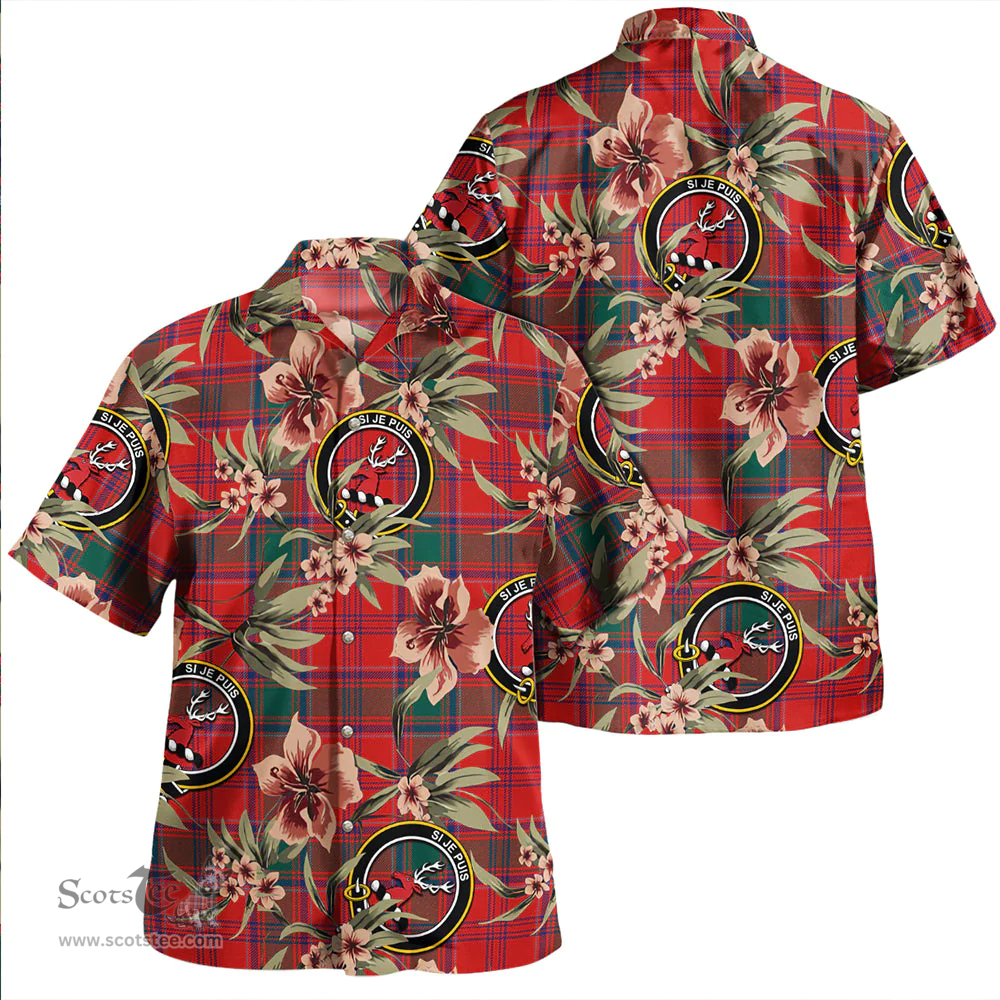 Scottish MacLintock Modern Clan Tartan Hawaiian Shirt - Tropical Old Style Scottish Plaid Tartan Plaid