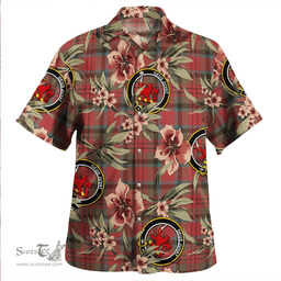 Scottish MacDuff Weathered Clan Tartan Hawaiian Shirt - Tropical Old Style Scottish Plaid Tartan Plaid