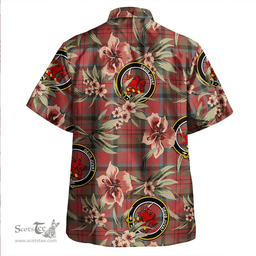 Scottish MacDuff Weathered Clan Tartan Hawaiian Shirt - Tropical Old Style Scottish Plaid Tartan Plaid
