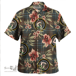 Scottish Renton Weathered Clan Tartan Hawaiian Shirt - Tropical Old Style Scottish Plaid Tartan Plaid