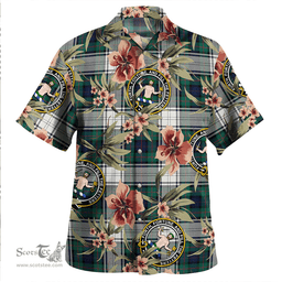 Scottish Murray of Atholl Dress (Murray Dress) Modern Clan Tartan Hawaiian Shirt - Tropical Old Style Scottish Plaid Tartan Plaid