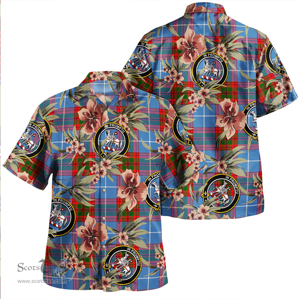 Scottish Trotter Clan Tartan Hawaiian Shirt - Tropical Old Style Scottish Plaid Tartan Plaid