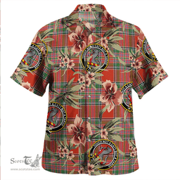 Scottish MacBean (MacBain) Ancient Clan Tartan Hawaiian Shirt - Tropical Old Style Scottish Plaid Tartan Plaid