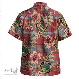 Scottish Seton Weathered Clan Tartan Hawaiian Shirt - Tropical Old Style Scottish Plaid Tartan Plaid