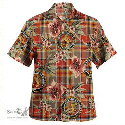 Scottish MacGlashan Ancient Clan Tartan Hawaiian Shirt - Tropical Old Style Scottish Plaid Tartan Plaid
