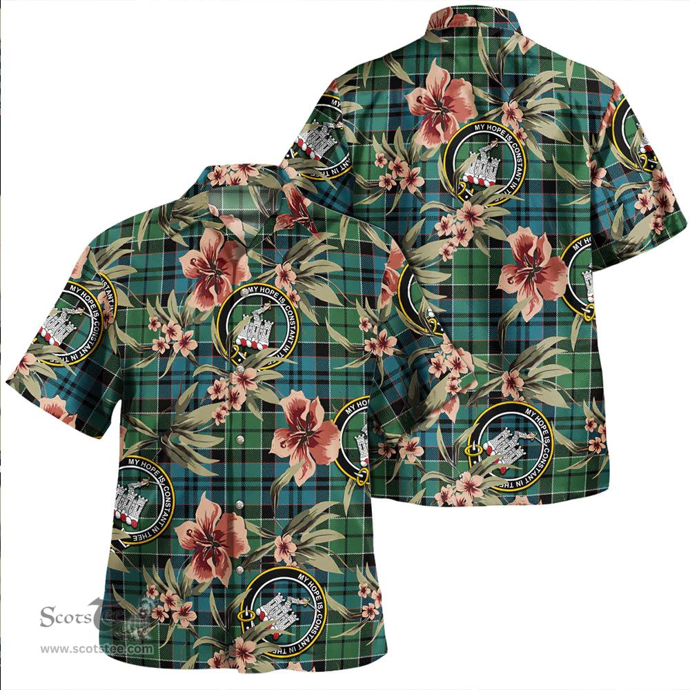 Scottish MacIsaac Ancient Clan Tartan Hawaiian Shirt - Tropical Old Style Scottish Plaid Tartan Plaid