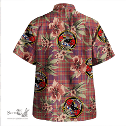 Scottish MacLeod Red Weathered Clan Tartan Hawaiian Shirt - Tropical Old Style Scottish Plaid Tartan Plaid