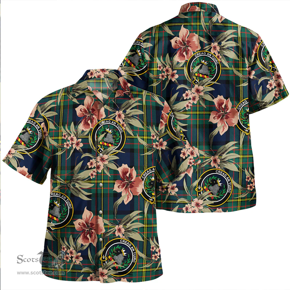Scottish MacLaren Modern Clan Tartan Hawaiian Shirt - Tropical Old Style Scottish Plaid Tartan Plaid