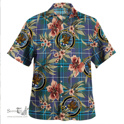 Scottish Sandilands Clan Tartan Hawaiian Shirt - Tropical Old Style Scottish Plaid Tartan Plaid