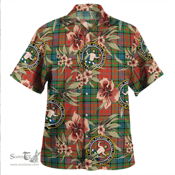 Scottish Murray of Atholl Red Dress (Murray of Atholl; Red Dress) Ancient Clan Tartan Hawaiian Shirt - Tropical Old Style Scottish Plaid Tartan Plaid