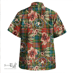 Scottish Murray of Atholl Red Dress (Murray of Atholl; Red Dress) Ancient Clan Tartan Hawaiian Shirt - Tropical Old Style Scottish Plaid Tartan Plaid