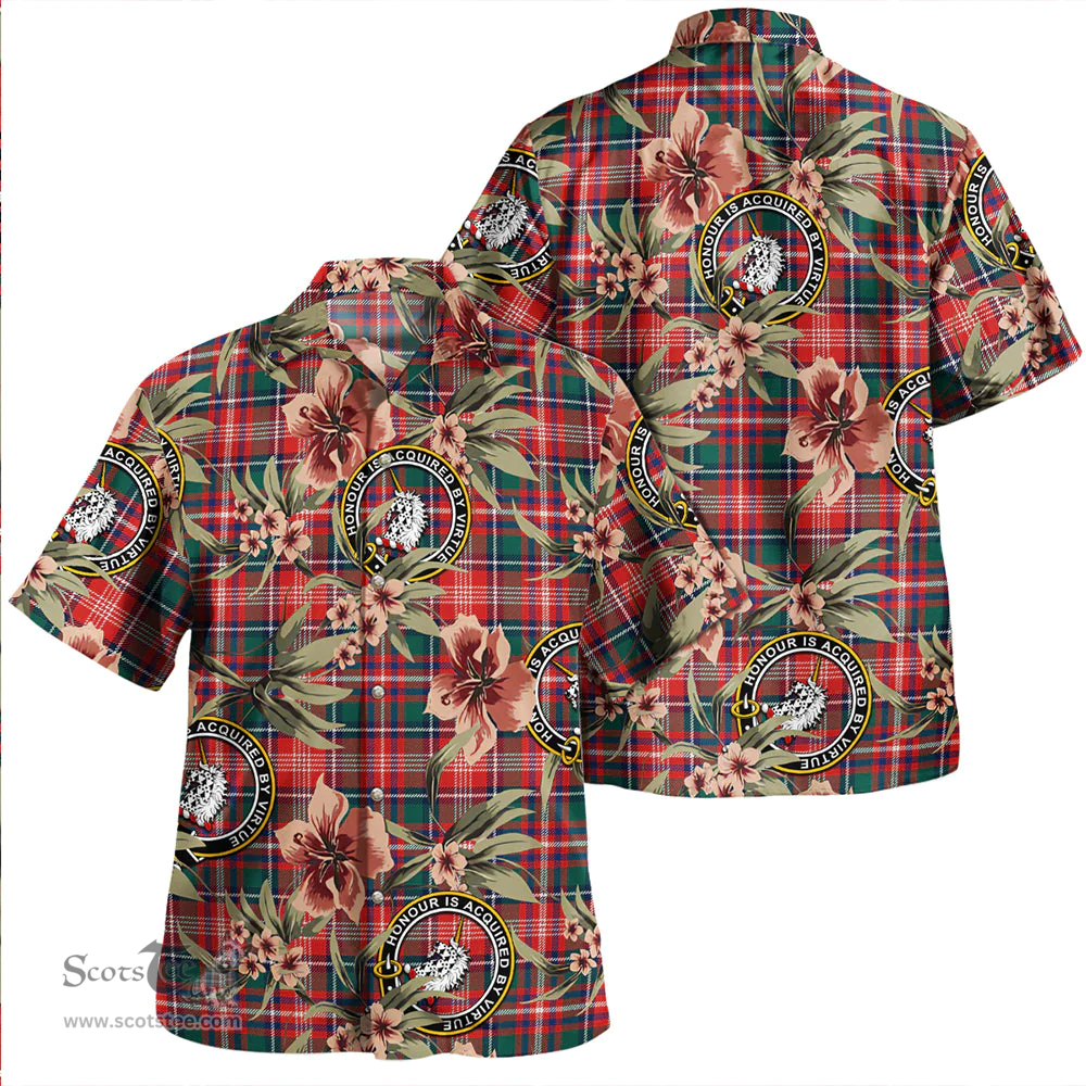 Scottish Ritchie Modern Clan Tartan Hawaiian Shirt - Tropical Old Style Scottish Plaid Tartan Plaid