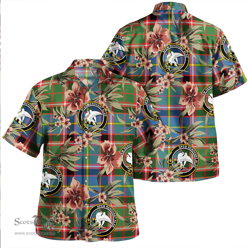 Scottish Norvel Clan Tartan Hawaiian Shirt - Tropical Old Style Scottish Plaid Tartan Plaid