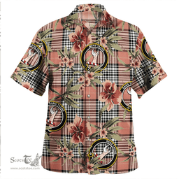 Scottish Napier Rose Ancient Clan Tartan Hawaiian Shirt - Tropical Old Style Scottish Plaid Tartan Plaid