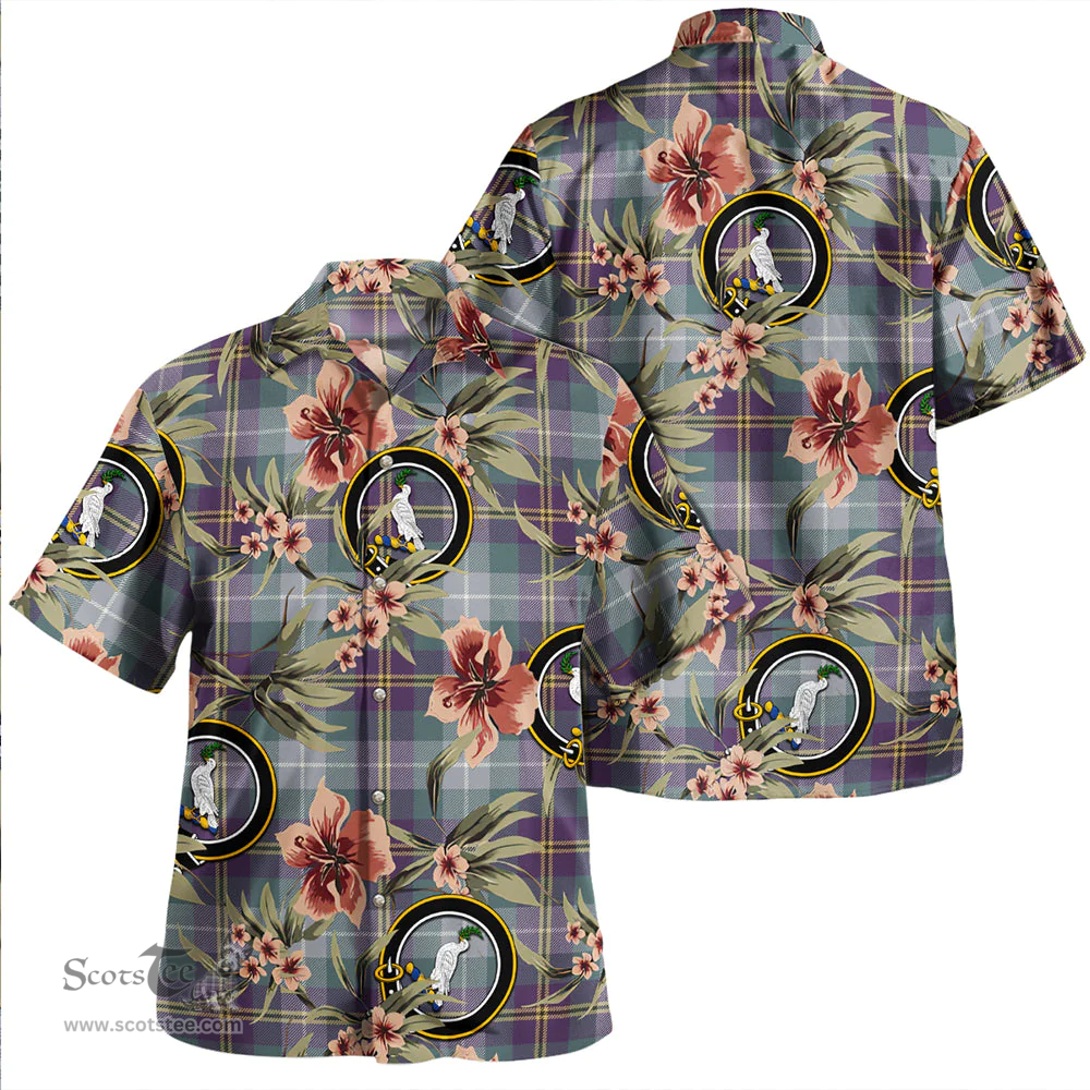 Scottish Porteous Weathered Clan Tartan Hawaiian Shirt - Tropical Old Style Scottish Plaid Tartan Plaid