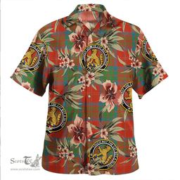 Scottish MacPherson of Cluny Ancient Clan Tartan Hawaiian Shirt - Tropical Old Style Scottish Plaid Tartan Plaid