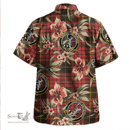 Scottish MacQueen Weathered Clan Tartan Hawaiian Shirt - Tropical Old Style Scottish Plaid Tartan Plaid