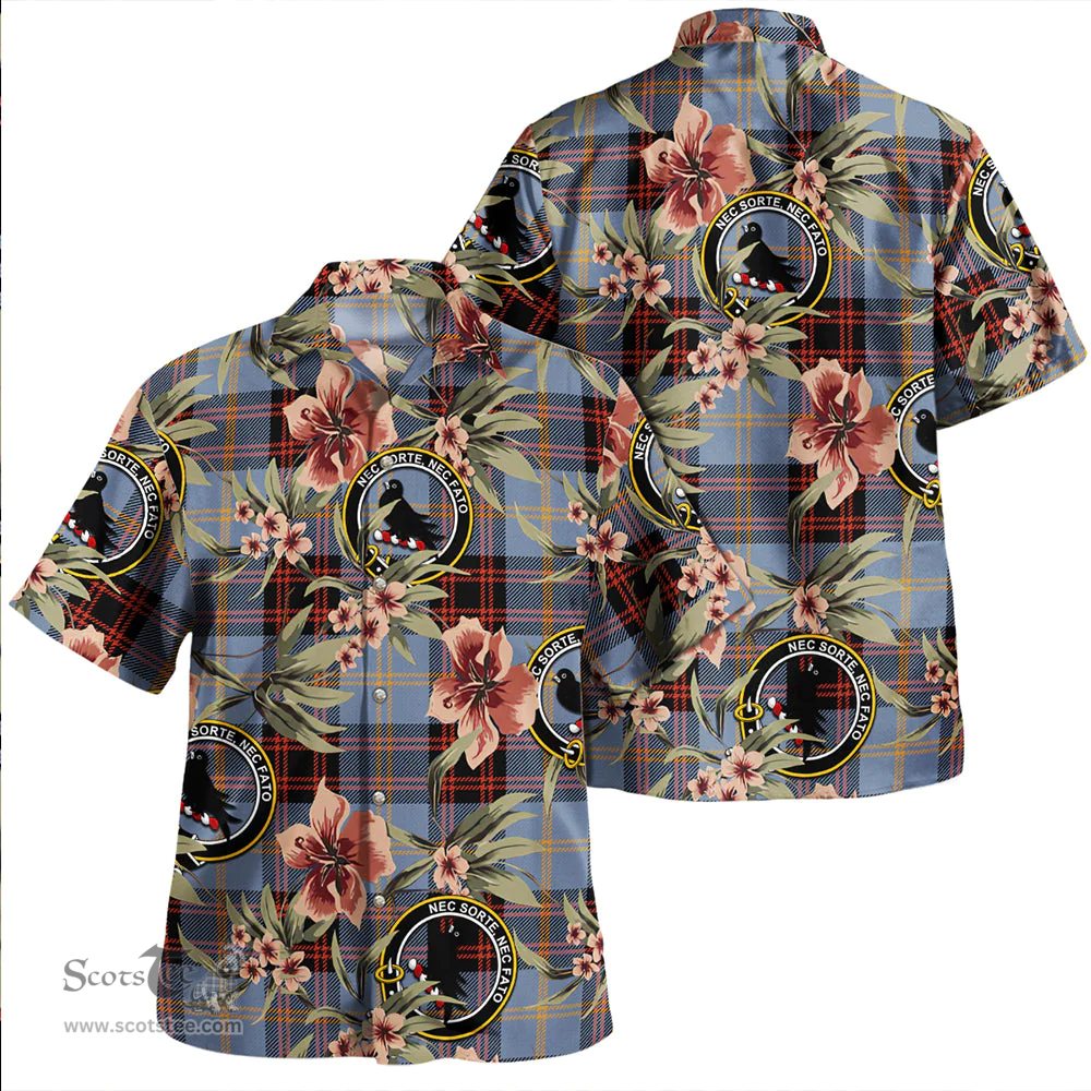Scottish Rutherford Ancient Clan Tartan Hawaiian Shirt - Tropical Old Style Scottish Plaid Tartan Plaid