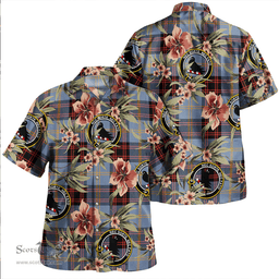 Scottish Rutherford Ancient Clan Tartan Hawaiian Shirt - Tropical Old Style Scottish Plaid Tartan Plaid