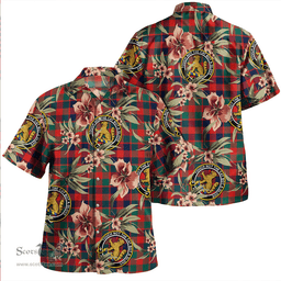 Scottish MacGowan (Gow) Modern Clan Tartan Hawaiian Shirt - Tropical Old Style Scottish Plaid Tartan Plaid