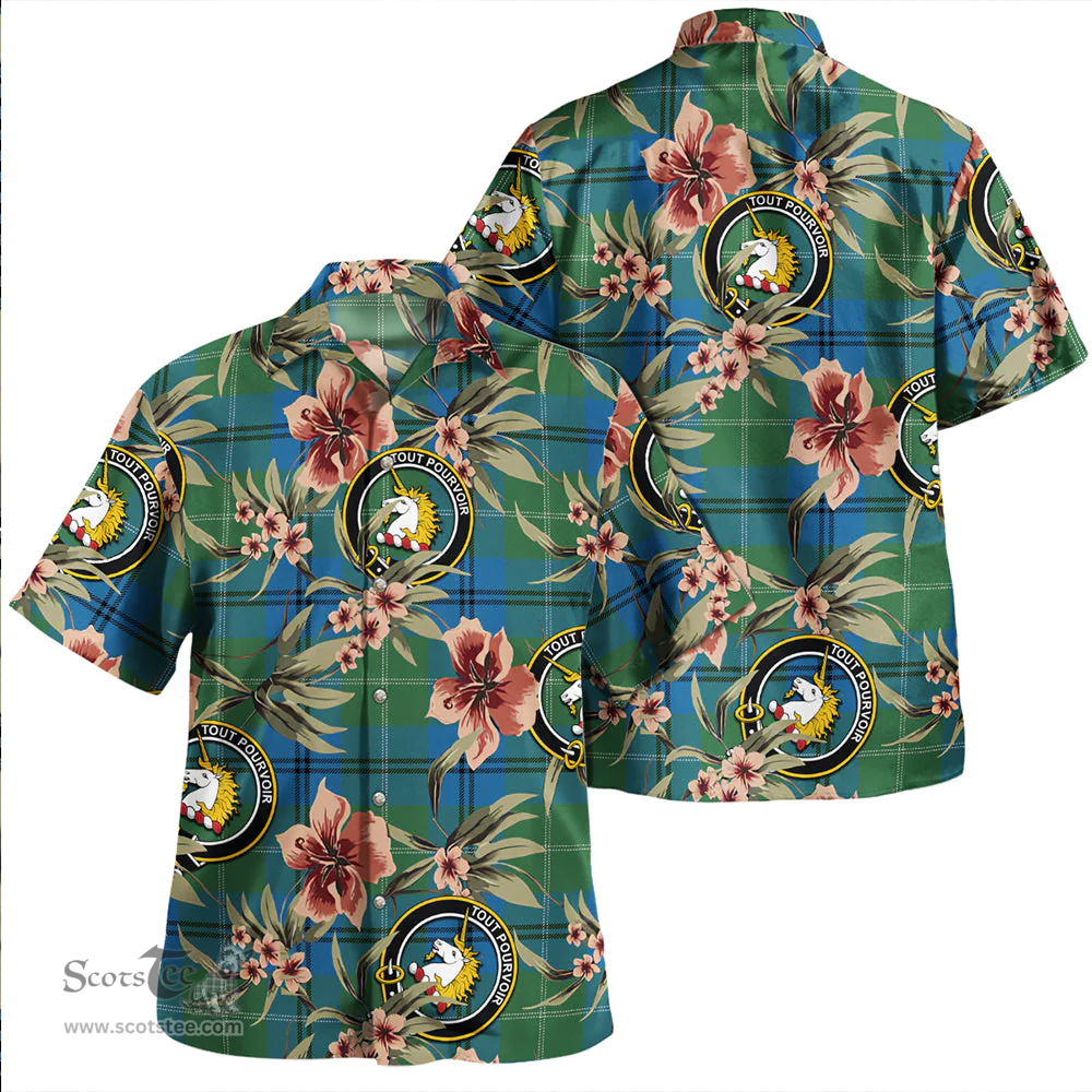Scottish Oliphant Ancient Clan Tartan Hawaiian Shirt - Tropical Old Style Scottish Plaid Tartan Plaid