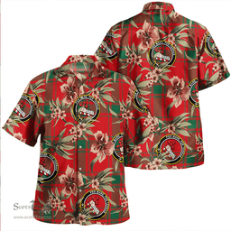 Scottish MacDonald of Sleat (Donald Lord MacDonald) Modern Clan Tartan Hawaiian Shirt - Tropical Old Style Scottish Plaid Tartan Plaid