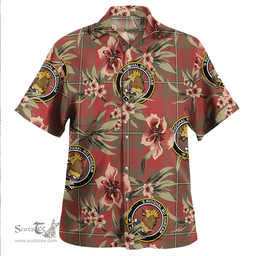 Scottish MacGregor of Cardney (Gregor of Cardney) Weathered Clan Tartan Hawaiian Shirt - Tropical Old Style Scottish Plaid Tartan Plaid