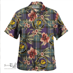 Scottish Sinclair of Ulster Weathered Clan Tartan Hawaiian Shirt - Tropical Old Style Scottish Plaid Tartan Plaid