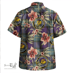 Scottish Sinclair of Ulster Weathered Clan Tartan Hawaiian Shirt - Tropical Old Style Scottish Plaid Tartan Plaid