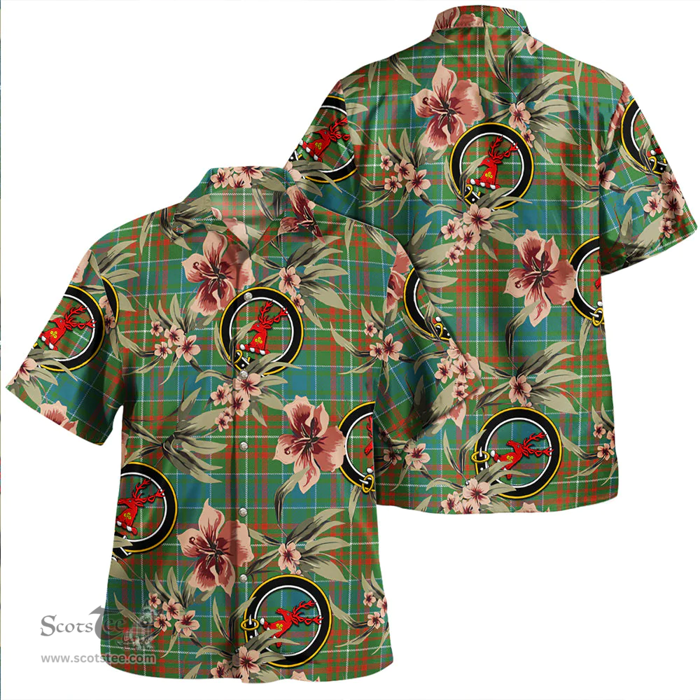 Scottish MacConnell Ancient Clan Tartan Hawaiian Shirt - Tropical Old Style Scottish Plaid Tartan Plaid