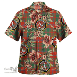 Scottish MacDougall (Clans Originaux) Ancient Clan Tartan Hawaiian Shirt - Tropical Old Style Scottish Plaid Tartan Plaid