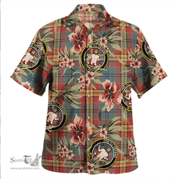 Scottish MacGurk Weathered Clan Tartan Hawaiian Shirt - Tropical Old Style Scottish Plaid Tartan Plaid