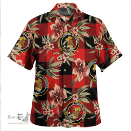 Scottish MacGregor Rob Roy (Gregor Red & Black) Modern Clan Tartan Hawaiian Shirt - Tropical Old Style Scottish Plaid Tartan Plaid