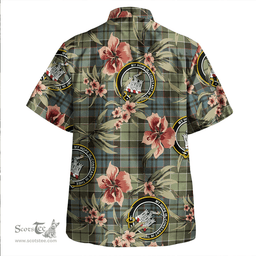 Scottish MacIsaac Weathered Clan Tartan Hawaiian Shirt - Tropical Old Style Scottish Plaid Tartan Plaid