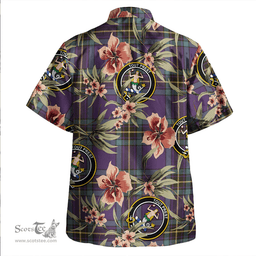 Scottish Murray of Elibank Weathered Clan Tartan Hawaiian Shirt - Tropical Old Style Scottish Plaid Tartan Plaid