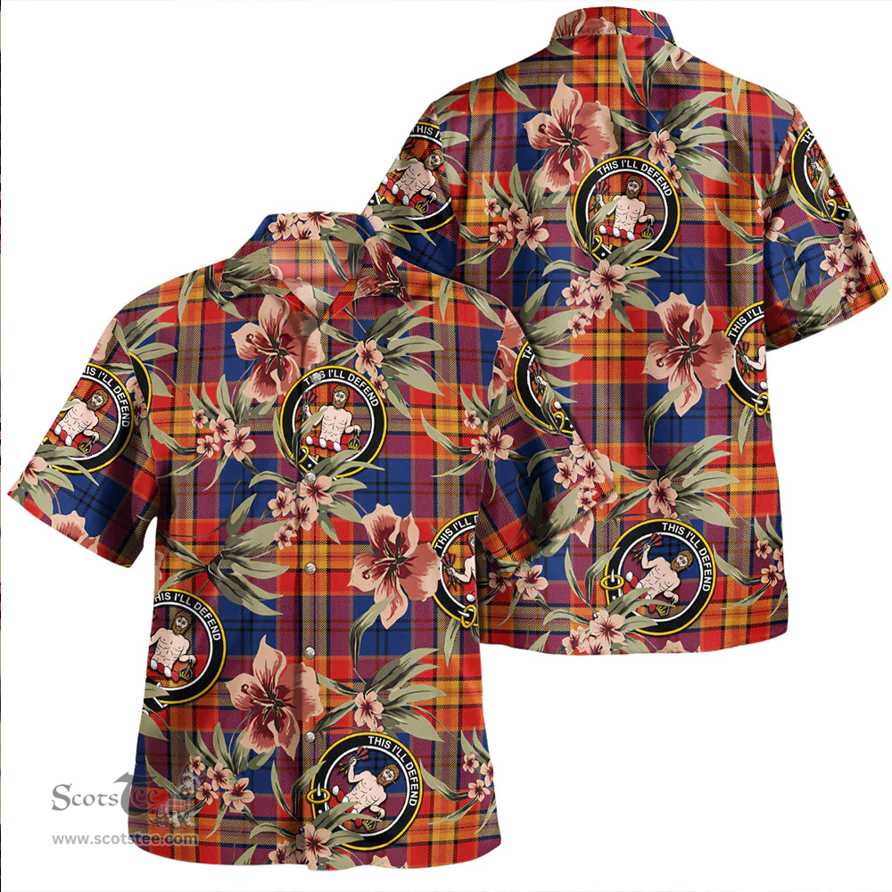 Scottish MacGurk Modern Clan Tartan Hawaiian Shirt - Tropical Old Style Scottish Plaid Tartan Plaid