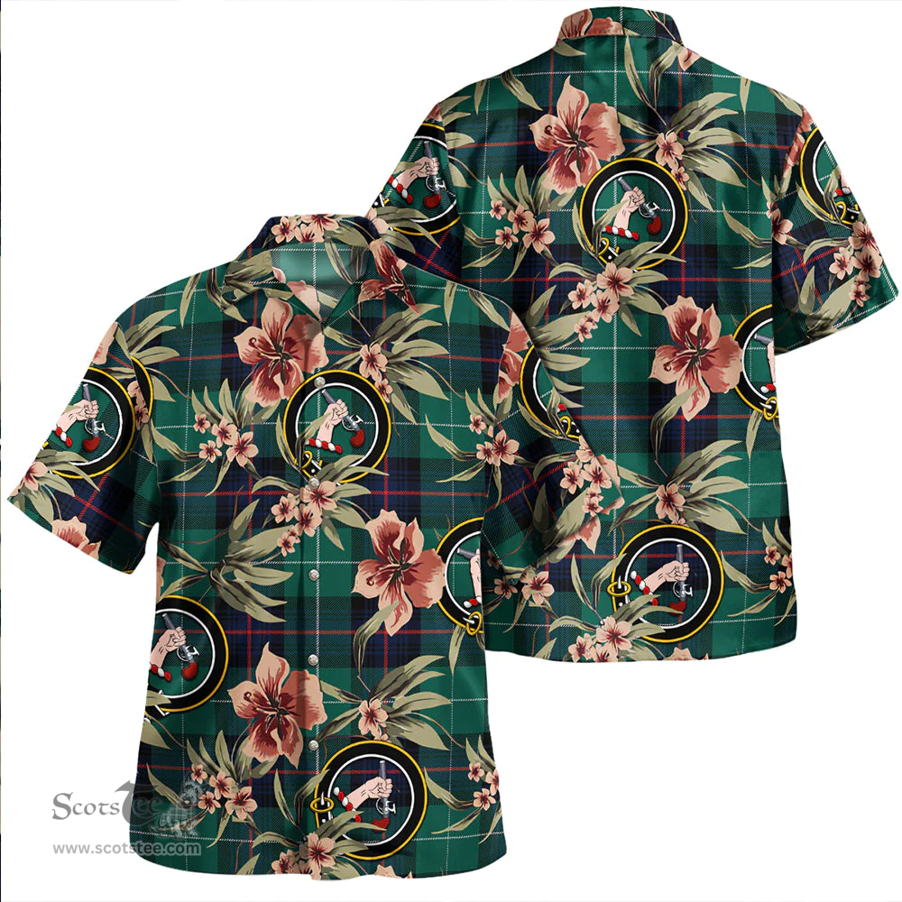 Scottish Semple Modern Clan Tartan Hawaiian Shirt - Tropical Old Style Scottish Plaid Tartan Plaid