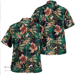 Scottish Semple Modern Clan Tartan Hawaiian Shirt - Tropical Old Style Scottish Plaid Tartan Plaid