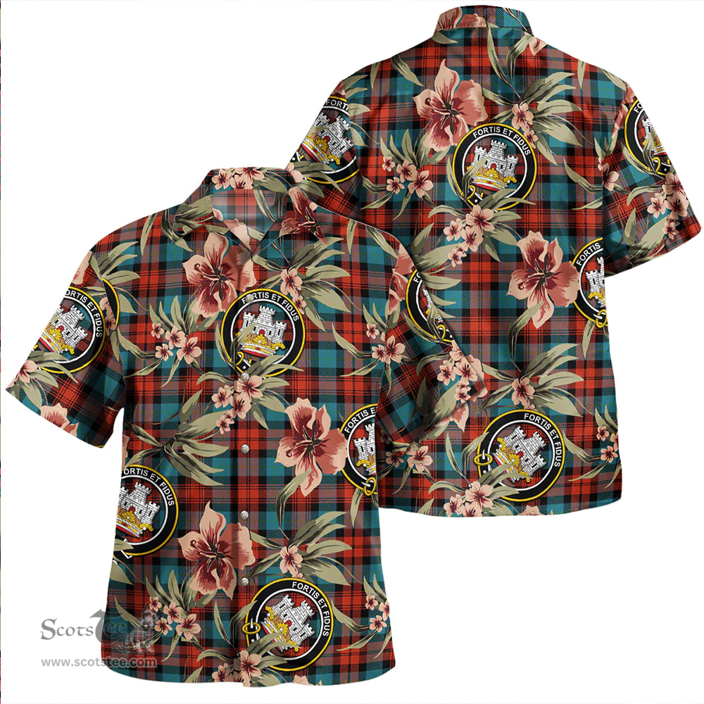 Scottish MacLachlan Ancient Clan Tartan Hawaiian Shirt - Tropical Old Style Scottish Plaid Tartan Plaid