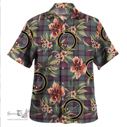 Scottish Rankin (Dalgliesh) Weathered Clan Tartan Hawaiian Shirt - Tropical Old Style Scottish Plaid Tartan Plaid