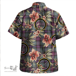 Scottish Rankin (Dalgliesh) Weathered Clan Tartan Hawaiian Shirt - Tropical Old Style Scottish Plaid Tartan Plaid