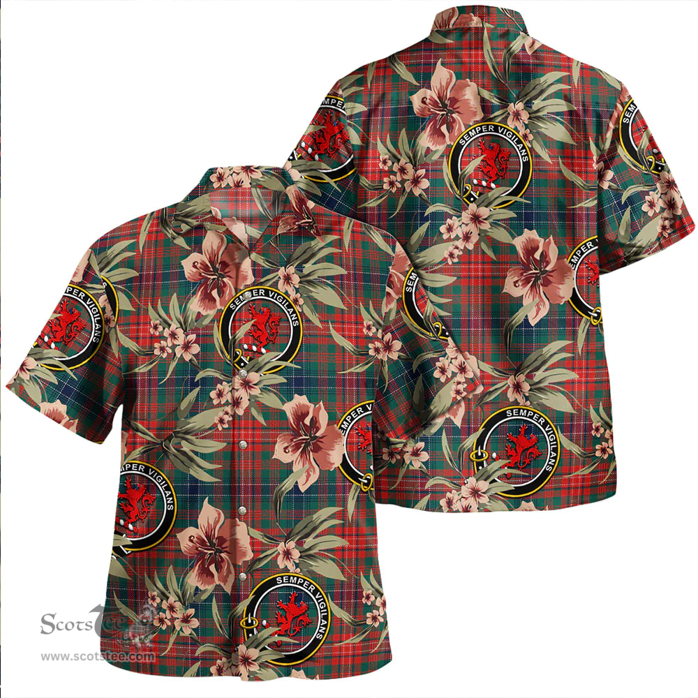 Scottish Wilson Modern Clan Tartan Hawaiian Shirt - Tropical Old Style Scottish Plaid Tartan Plaid