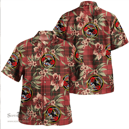 Scottish MacLeod of Raasay Weathered Clan Tartan Hawaiian Shirt - Tropical Old Style Scottish Plaid Tartan Plaid