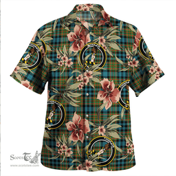Scottish MacLellan Ancient Clan Tartan Hawaiian Shirt - Tropical Old Style Scottish Plaid Tartan Plaid