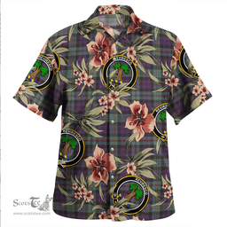 Scottish MacEwan Weathered Clan Tartan Hawaiian Shirt - Tropical Old Style Scottish Plaid Tartan Plaid
